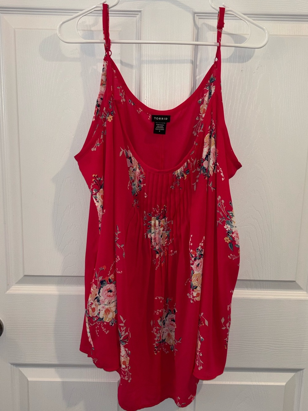 Torrid Sophie Cami Pink Floral Tank Top Sz  4 4xl